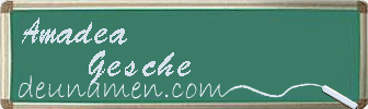 Amadea Gesche Visitenkarte
